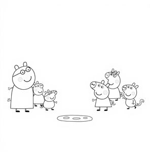 Kolorowanka: Świat Peppy