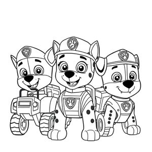 Coloring Book: PAW Patrol on Duty