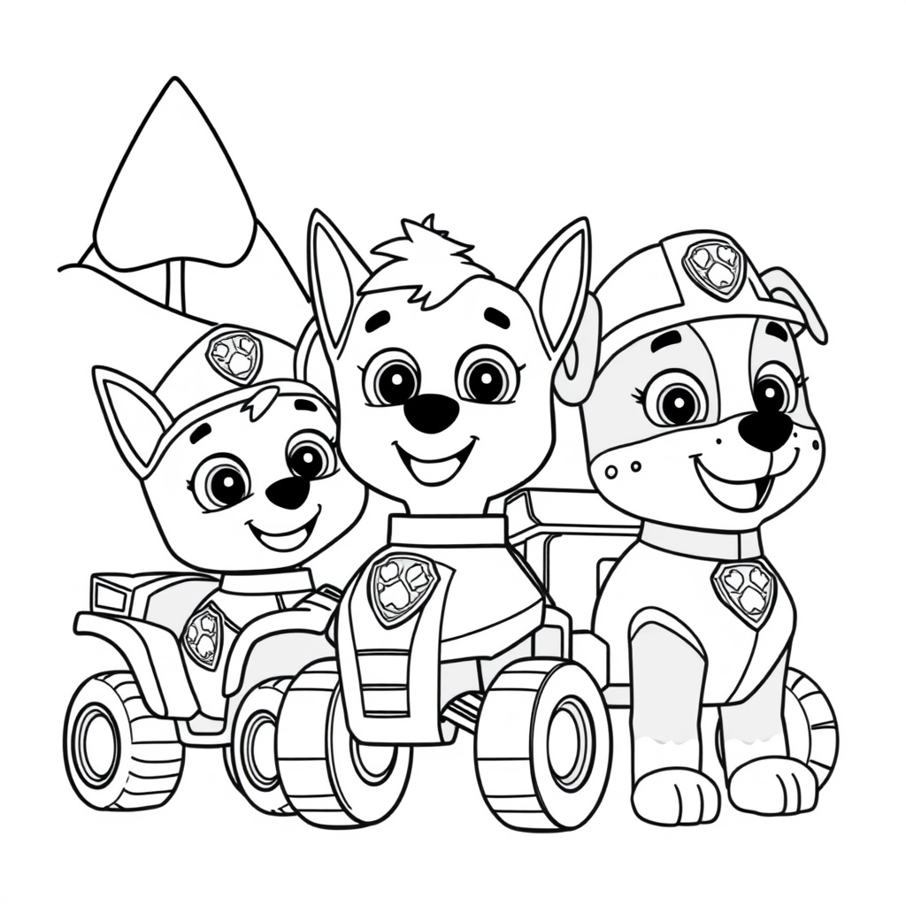 Libro para colorear de La Patrulla Canina