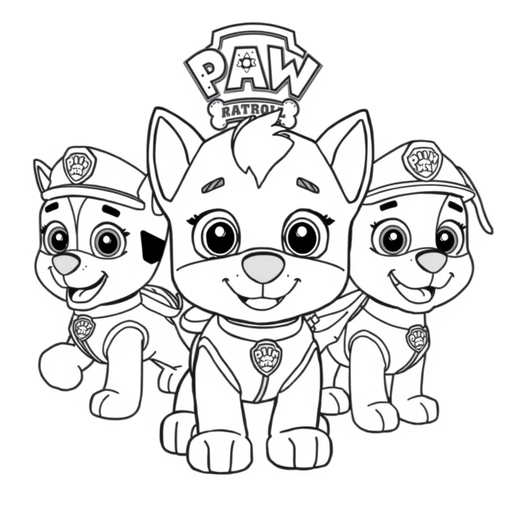 Kolorowanka Psi Patrol