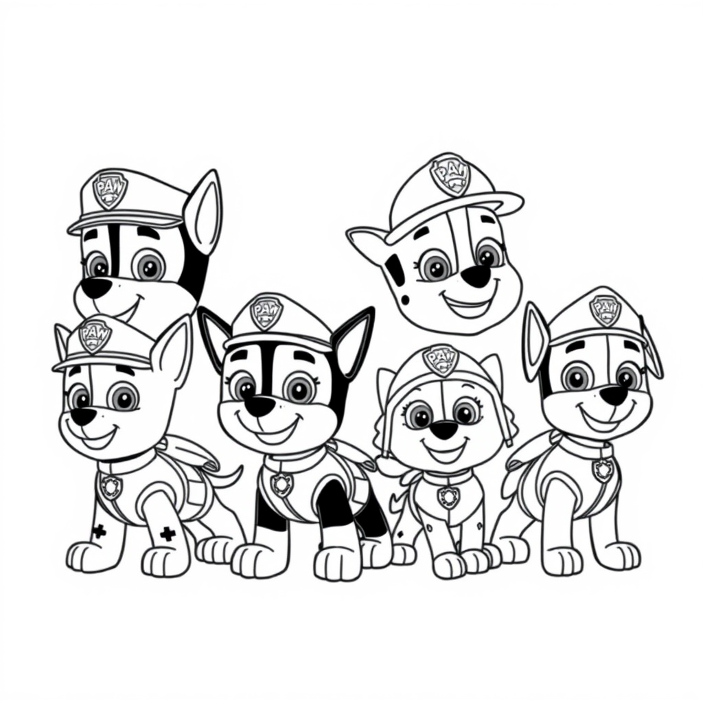 Patrulla Canina - Libro de Colorear de Misiones de Rescate
