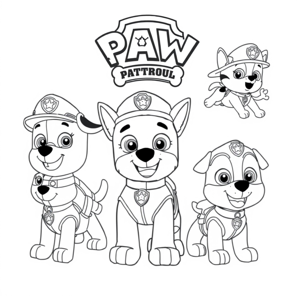 Kolorowanka Psi Patrol