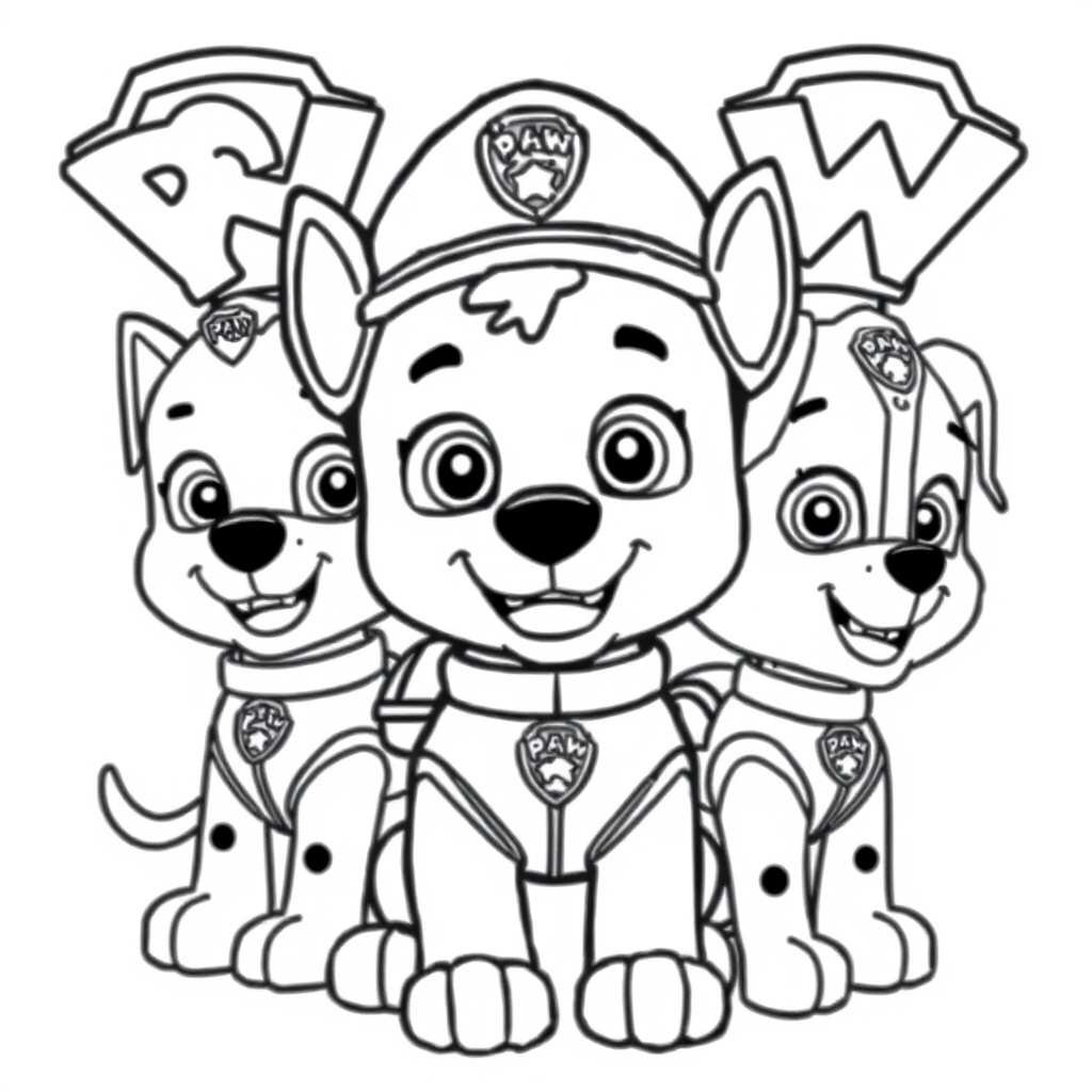 Kolorowanka Psiego Patrolu