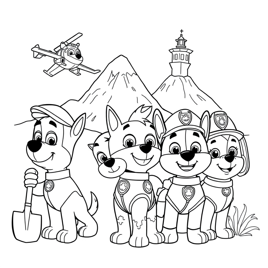 Libro para Colorear de PAW Patrol