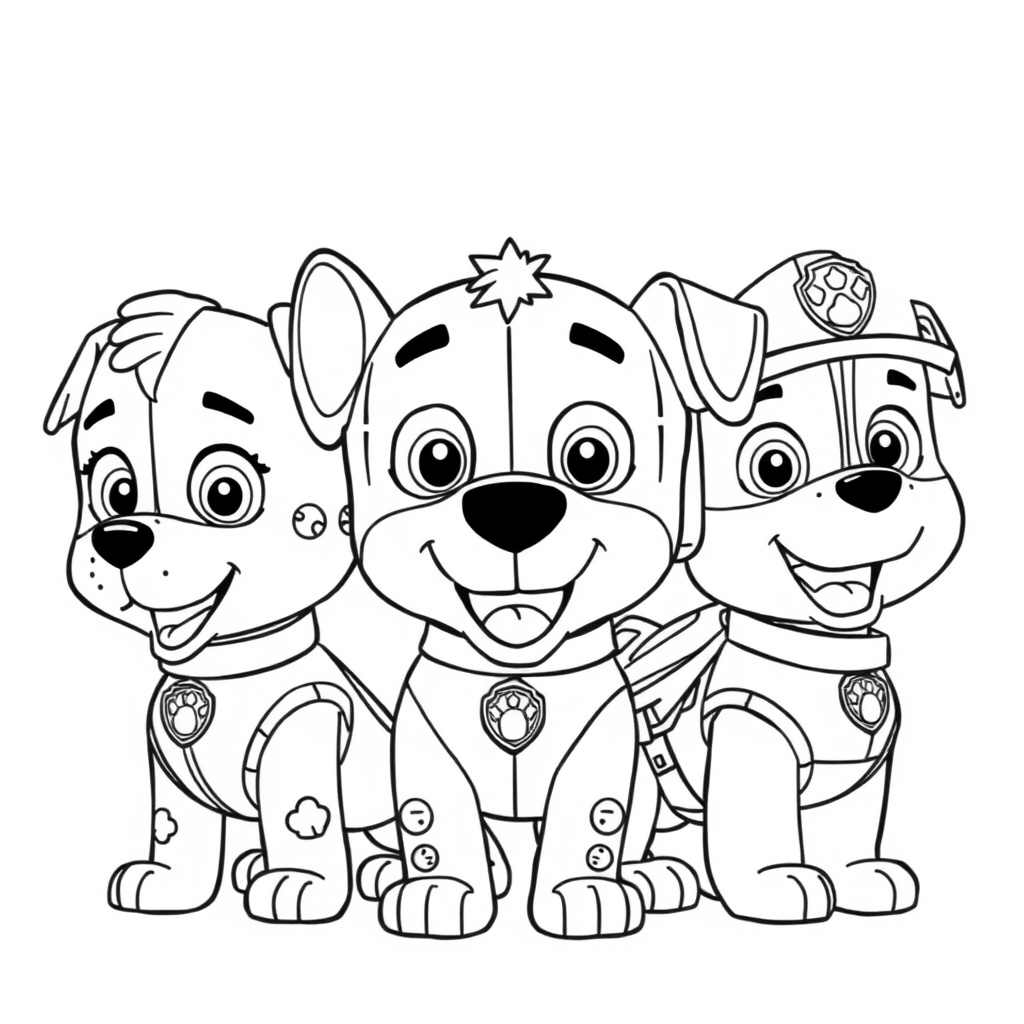 Libro para Colorear de Patrulla Canina
