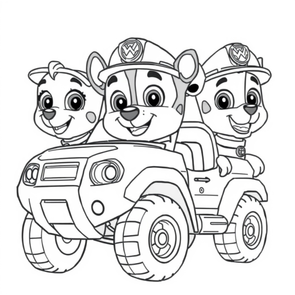 Kolorowanka z Psiego Patrolu