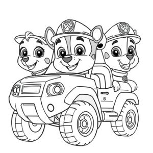 Kolorowanka z Psiego Patrolu