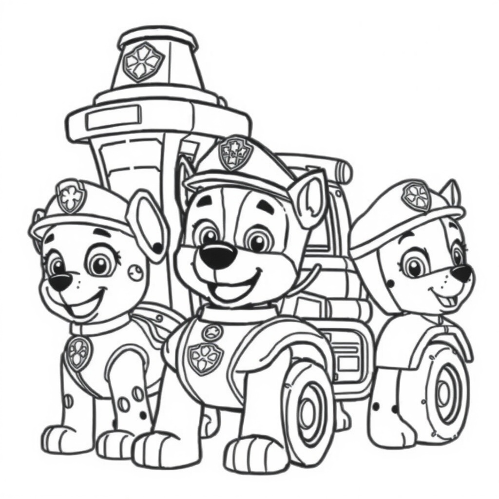 Libro para Colorear Patrulla Canina