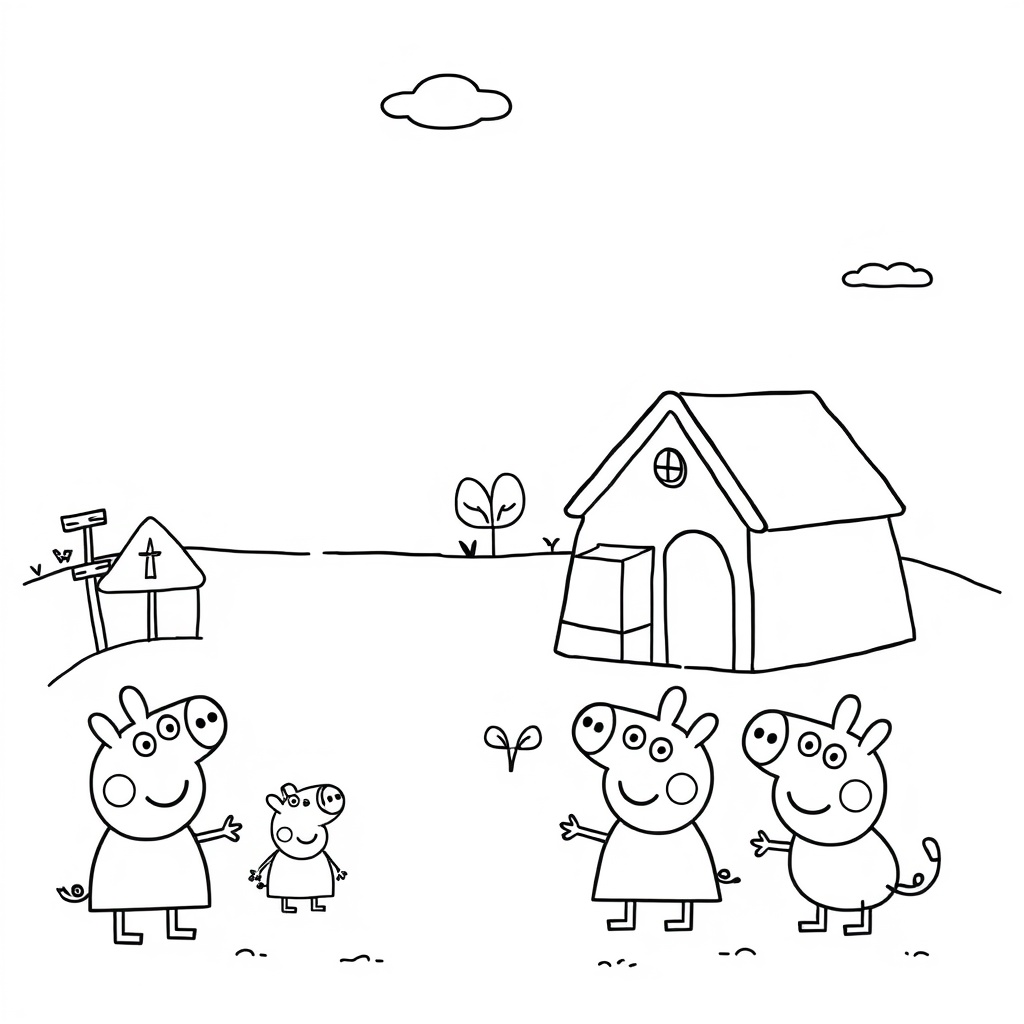 Kolorowanka Peppa Pig