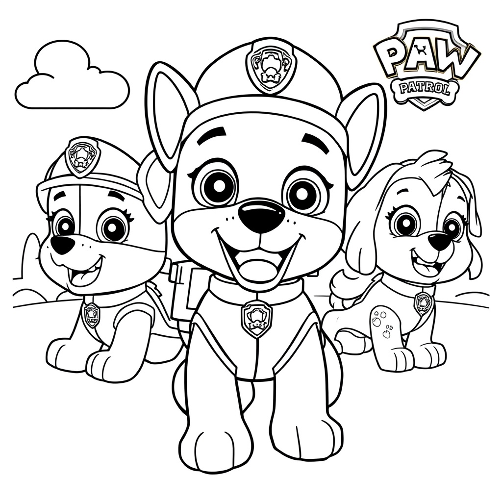 Kolorowanka Psiego Patrolu