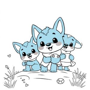 Bluey Coloring Book