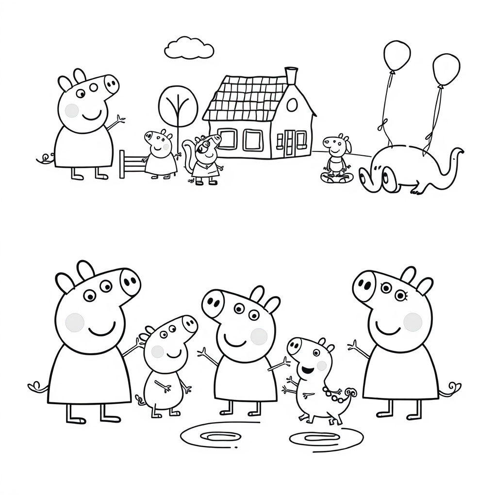 Kolorowanka Peppa Pig