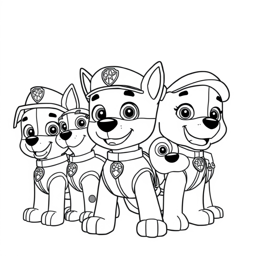 Libro para Colorear: Patrulla de Cachorros