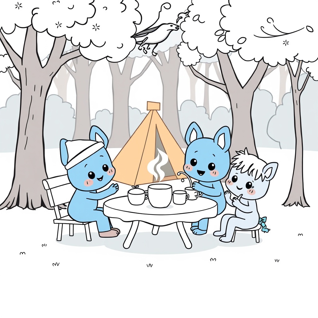 Kolorowanka Bluey: Przygody Rodziny Blue Heeler