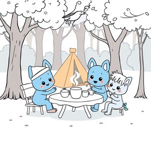 Bluey Coloring Book: Adventures of the Blue Heeler Family