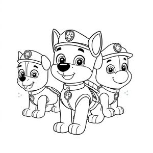 Kolorowanka Patrol Psi