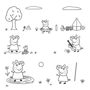 Kolorowanka z Peppą Pig