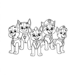 PAW Patrol: Heroic Pups Coloring Book