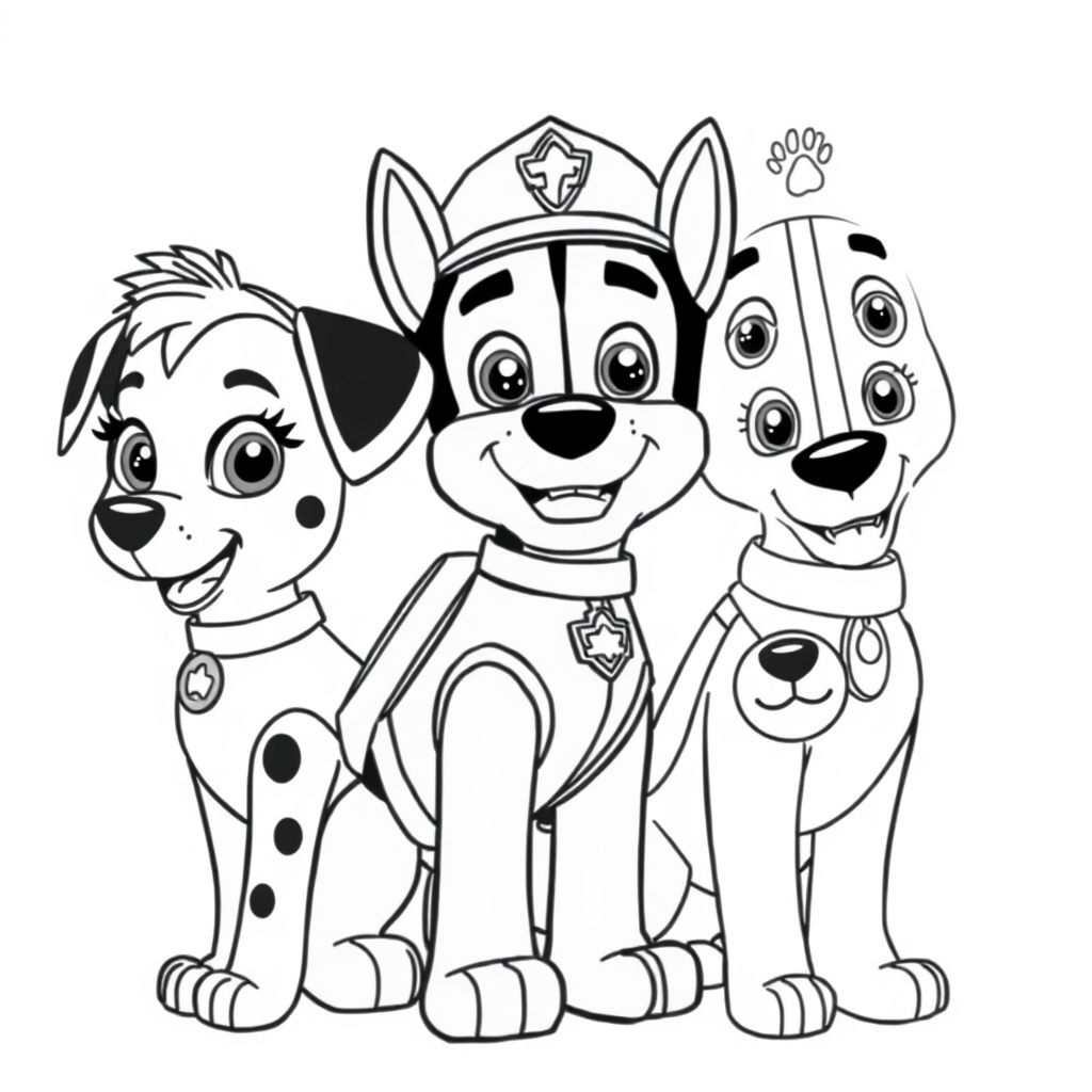 Kolorowanka Psi Patrol