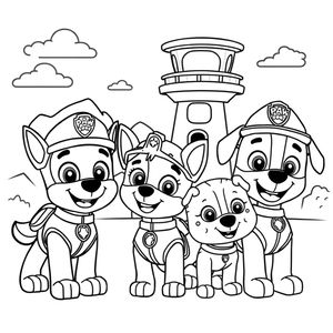Coloring Book: PAW Patrol to the Rescue