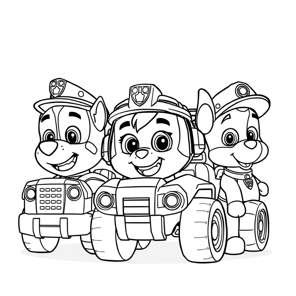 Kolorowanka z Psiego Patrolu