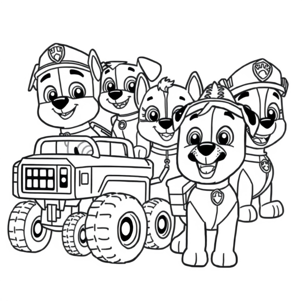 Kolorowanka Psi Patrol