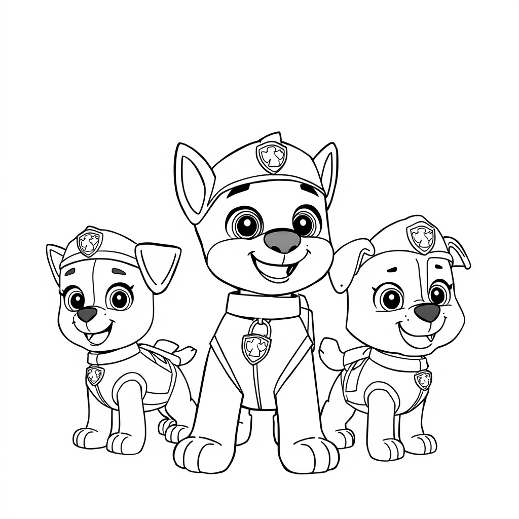 Kolorowanka Psi Patrol