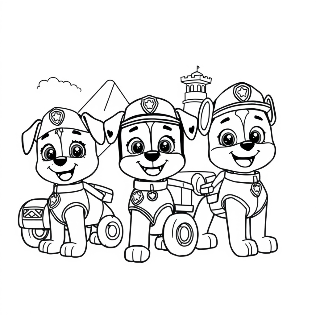 Psi Patrol Kolorowanka