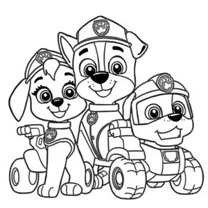 Psi Patrol Akcja Kolorowanie