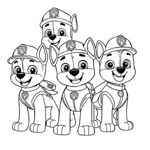 Psi Patrol: Misje do Pokolorowania