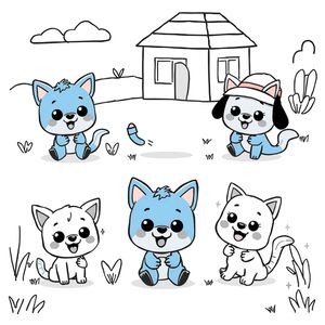 Bluey Coloring Book