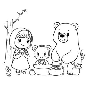 Masha and the Bear Coloring Book