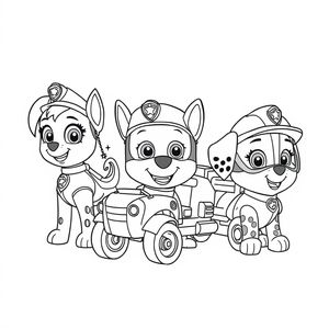 Kolorowanka: Psi Patrol Akcja!