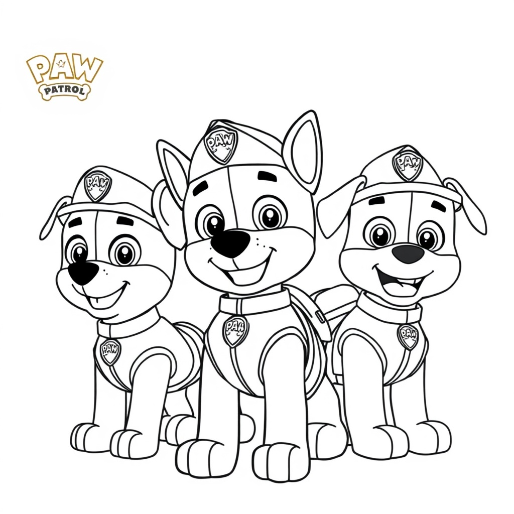 Psi Patrol - Kolorowanka Akcja!