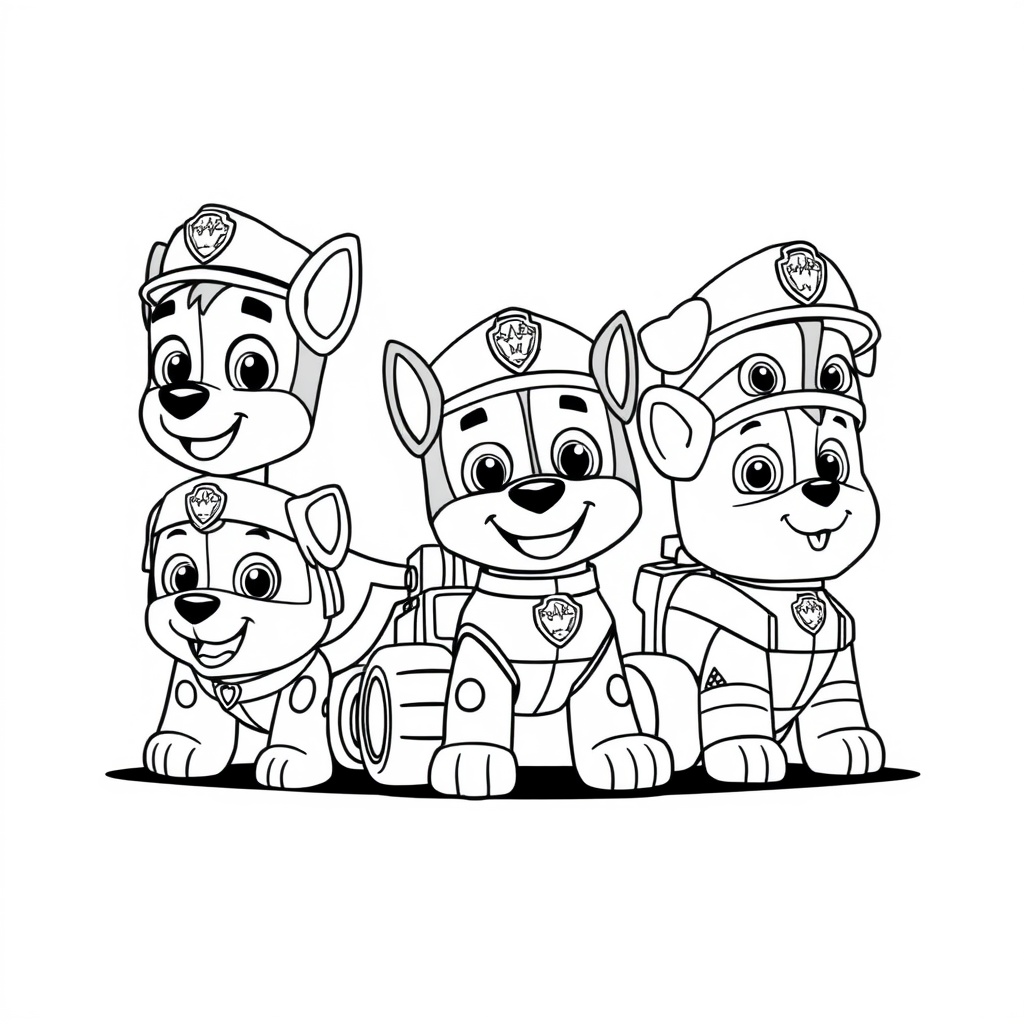 Libro de Colorear: Patrulla Canina