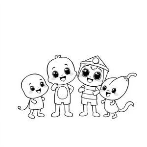 Kolorowanka Bluey