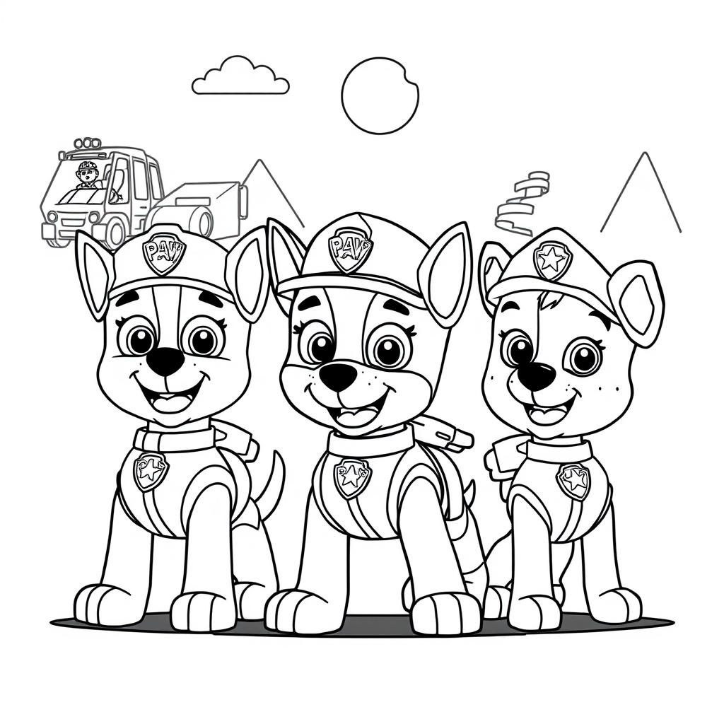 Libro de Colorear: Patrulla Canina en Misión