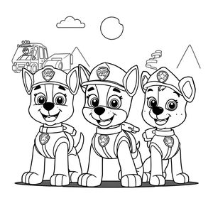 Coloring Book: PAW Patrol on a Mission