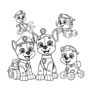 Kolorowanka: Psi Patrol w Akcji