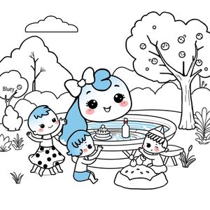 Bluey Coloring Book