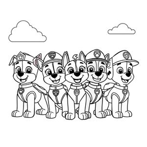 Kolorowanka Psi Patrol