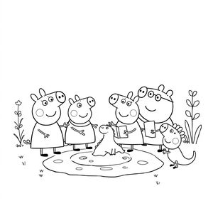 Kolorowanka Peppa Pig