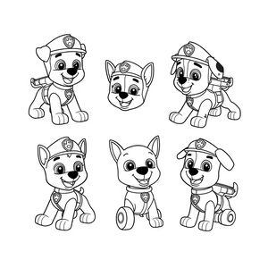 Kolorowanka z Psiego Patrolu