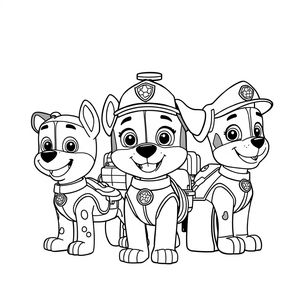 Kolorowanka: Psi Patrol na Akcji