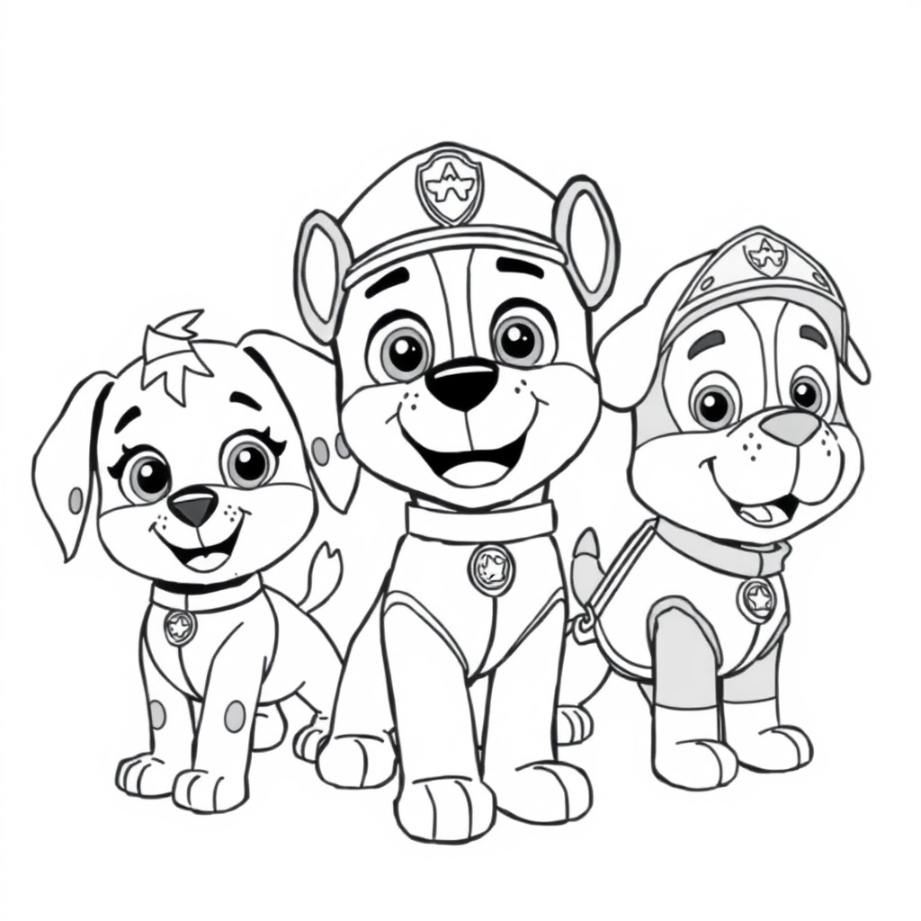 Kolorowanka Psi Patrol
