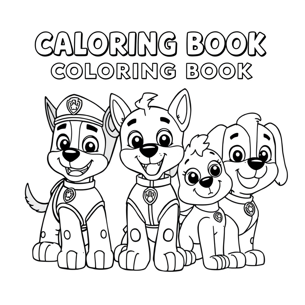Patrulla Canina - Libro para Colorear