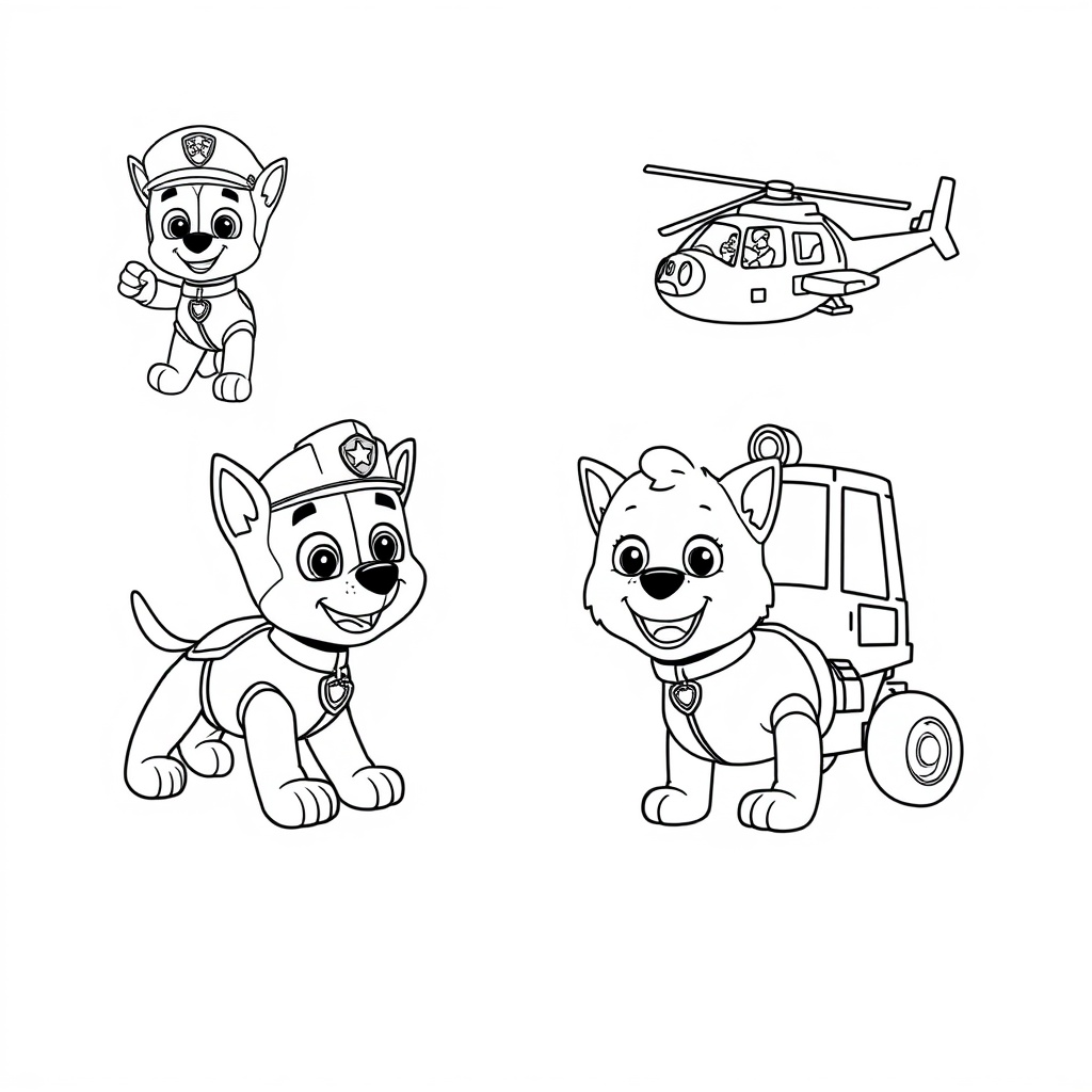 Kolorowanka: Psi Patrol na misji