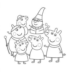 Kolorowanka Peppa Pig