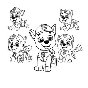 PSI Patrol - Kolorowanka Bohaterowie Akcji