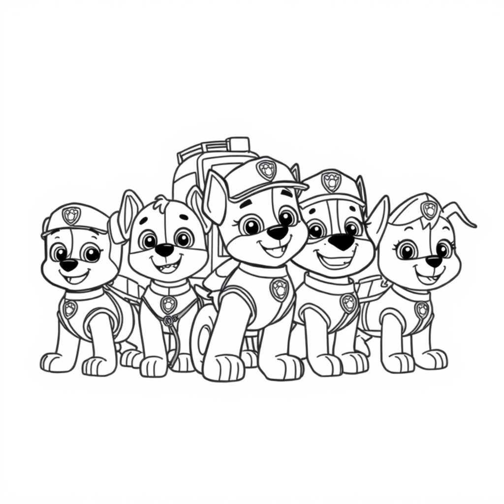 Psi Patrol Kolorowanka